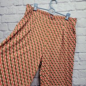 NEW J Mclaughlin Pasha Pants Size XL Mini Fernwood Jersey‎ Geometric Boho Artsy